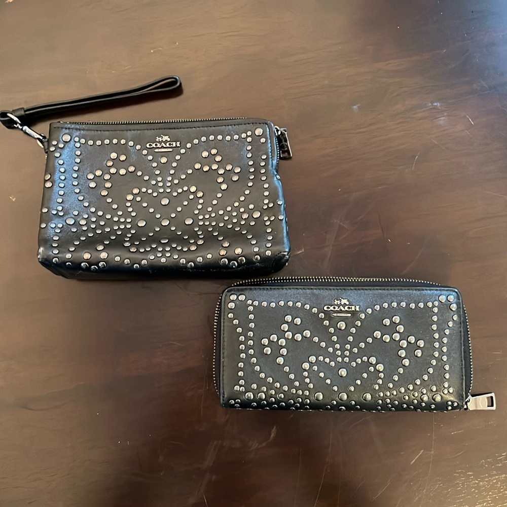 Coach Limited Edition Wallet & Cosmetic Bag Matching Set